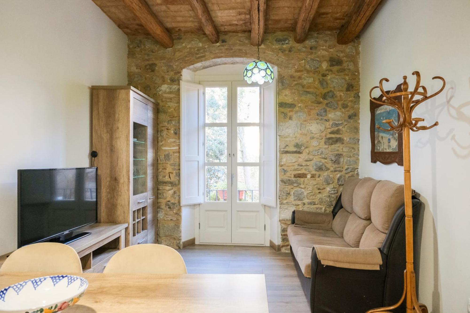 Ganganell Centre Apartamento Con Patio Besalú Exteriör bild