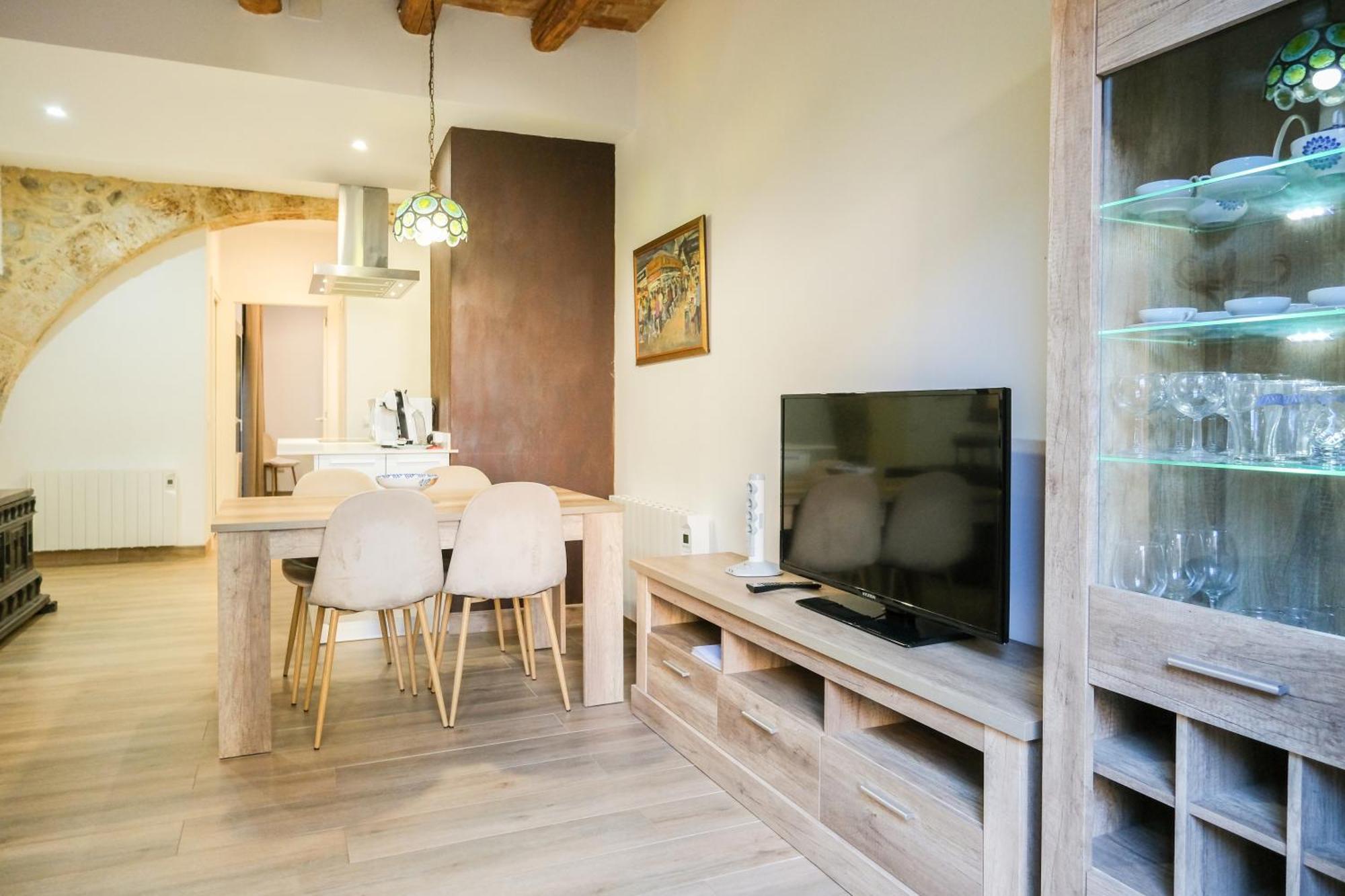 Ganganell Centre Apartamento Con Patio Besalú Exteriör bild