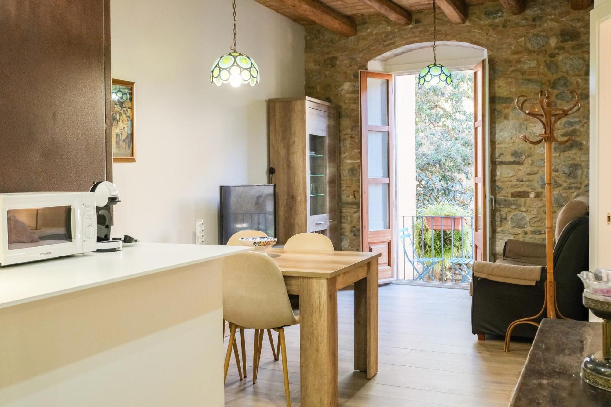 Ganganell Centre Apartamento Con Patio Besalú Exteriör bild