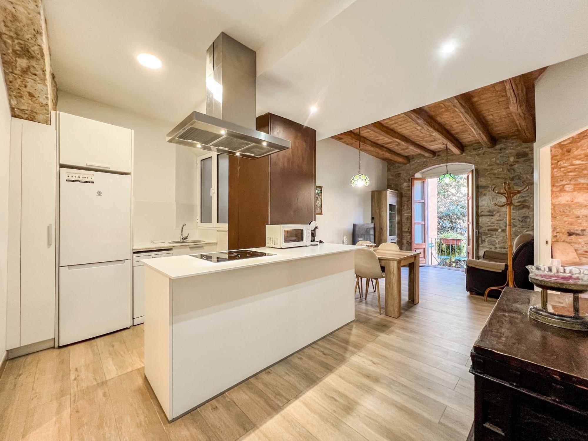 Ganganell Centre Apartamento Con Patio Besalú Exteriör bild