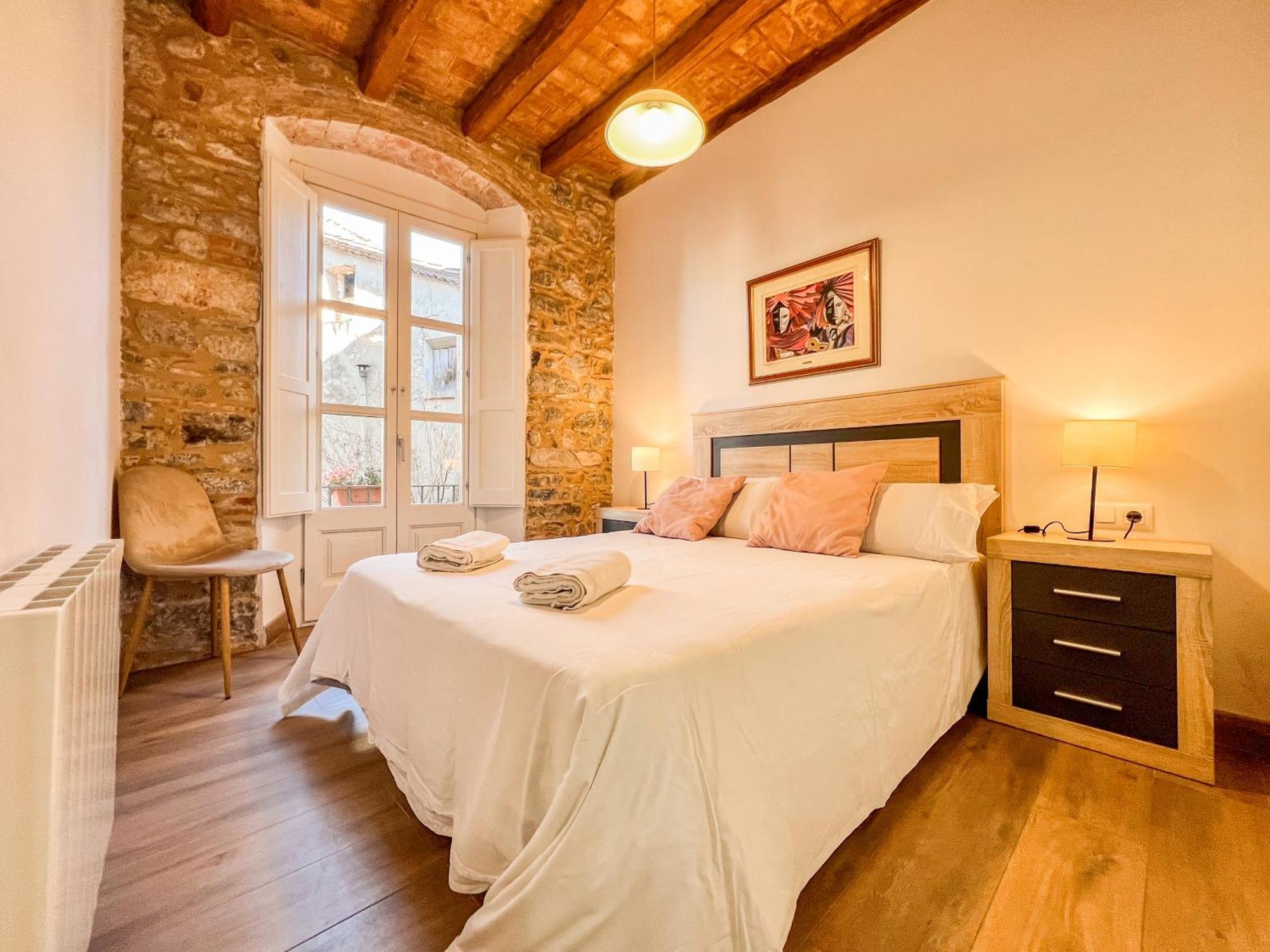 Ganganell Centre Apartamento Con Patio Besalú Exteriör bild