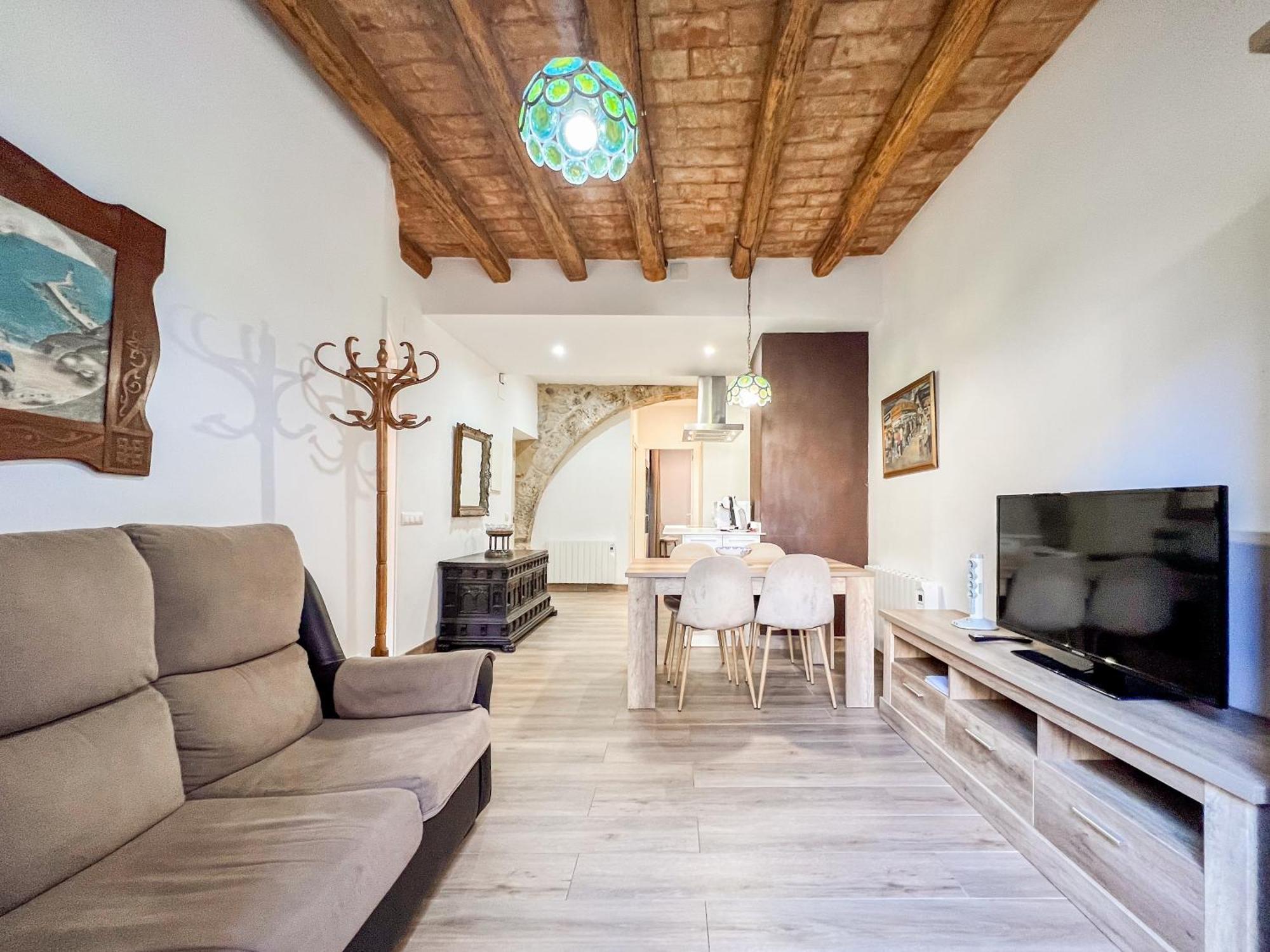 Ganganell Centre Apartamento Con Patio Besalú Exteriör bild